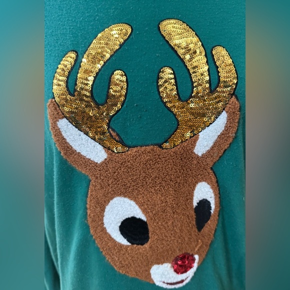 Rudolf Sequined Christmas Sweater - Picture 3 of 8